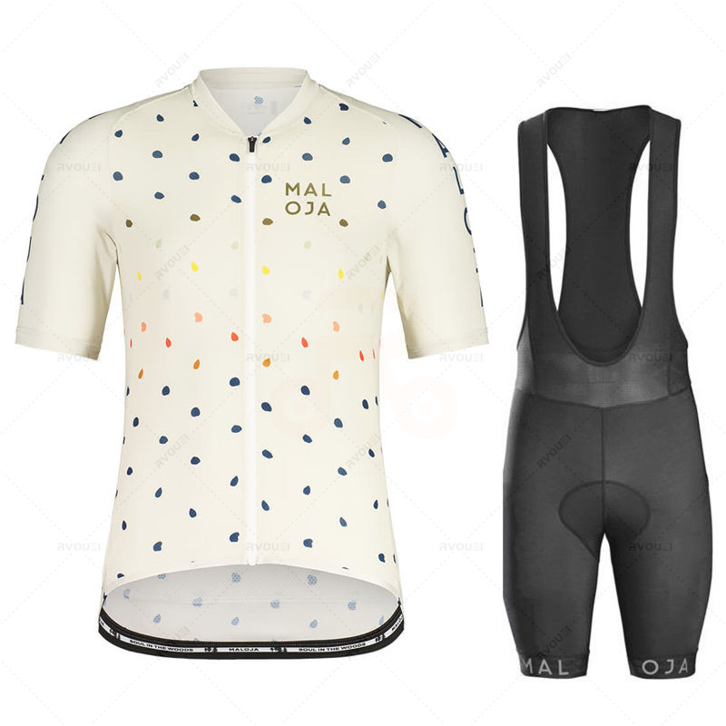 Padded Cycling Shorts - ชุดเสื้อปั่นจักรยาน Maloja กางเกงขาสั้นเอี๊ยมแผ่นเจลชุดปั่นจักรยานเสือภูเขาชุดปั่นจักรยานกลางแจ้งฤดูร้อน