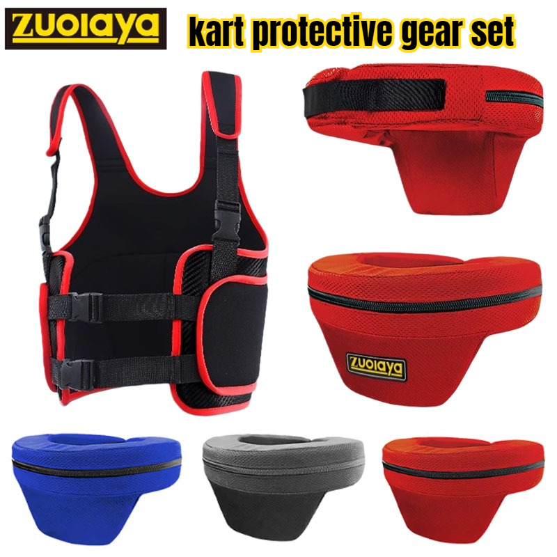 Cycling Gear And Equipment - อุปกรณ์ปั่นจักรยานเพื่อการพักผ่อนหย่อนใจแบบพิเศษสำหรับผู้ใหญ่และเด็กในชมรมคาร์ท ชุดเกราะป้องกันเอวแบบมีร่อง ผ้าคลุมป้องกัน