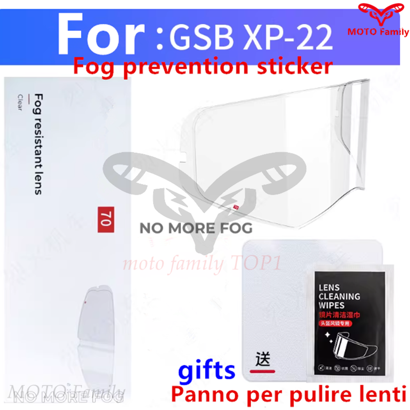 Cycling Gear And Equipment - GSB XP-22 หมวกกันน็อค เลนส์พิเศษ สติ๊กเกอร์กันฝ้า อุปกรณ์ป้องกันความปลอดภัยสำหรับการขี่จักรยานยนต์