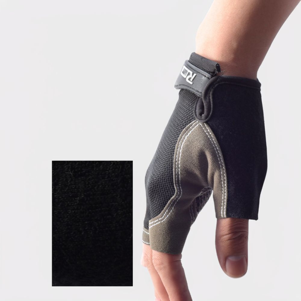Cycling Gear And Equipment - ถุงมือปั่นจักรยานแบบครึ่งนิ้ว ระบายอากาศได้ดี เหมาะสำหรับฤดูร้อน สำหรับจักรยานเสือภูเขาและจักรยานถนน แผ่นซิลิโคนกันกระแทก อุปกรณ์กีฬาอาชีพ