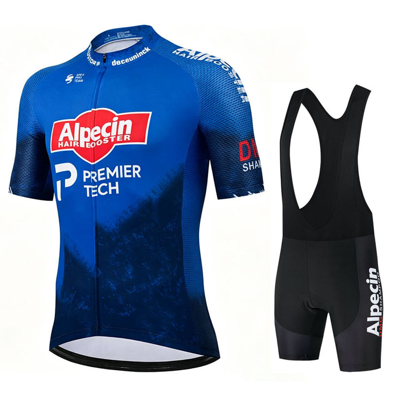 Cycling Gear Logo - Alpecin Pro ขี่จักรยาน Jersey ชุดผู้ชายกางเกงขาสั้นจักรยานแขนสั้น Bicicleta