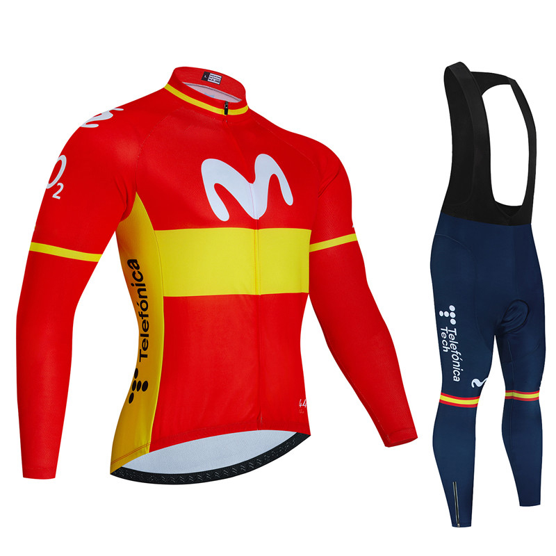 สเปน Movistar ฤดูใบไม้ร่วงแขนย - Cycling Gear Logo บทวิจารณ์และราคา