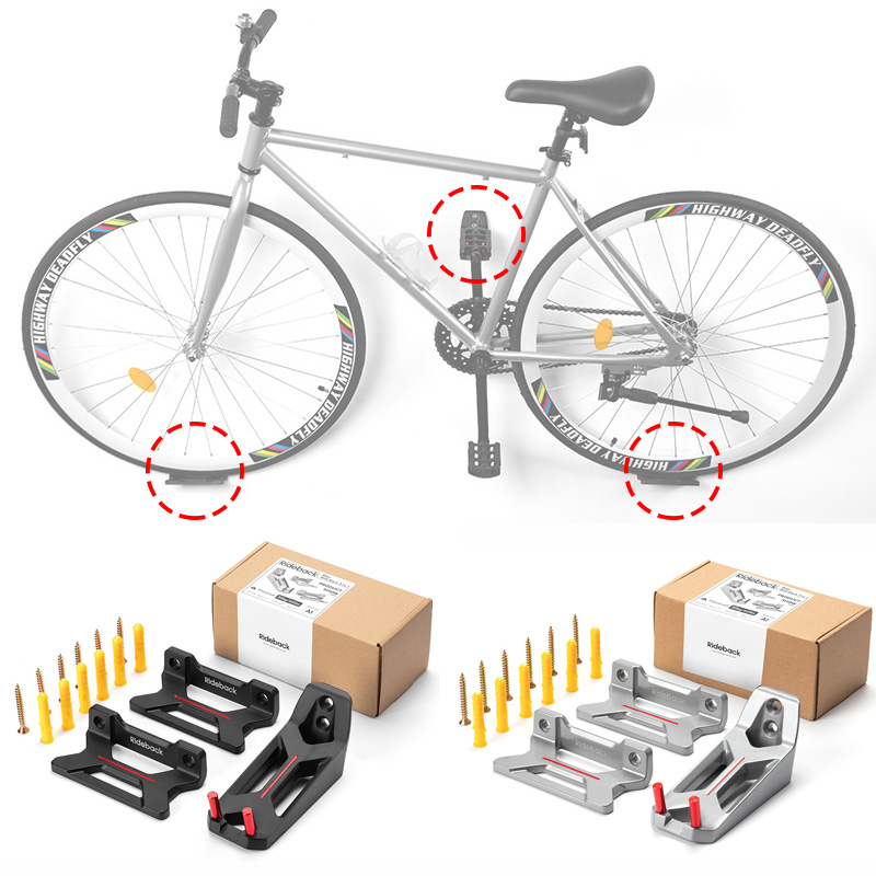 ที่แขวนจักรยาน 3 ชิ้น สำหรับเก - Cycling Gear Wall Hanger บทวิจารณ์และราคา