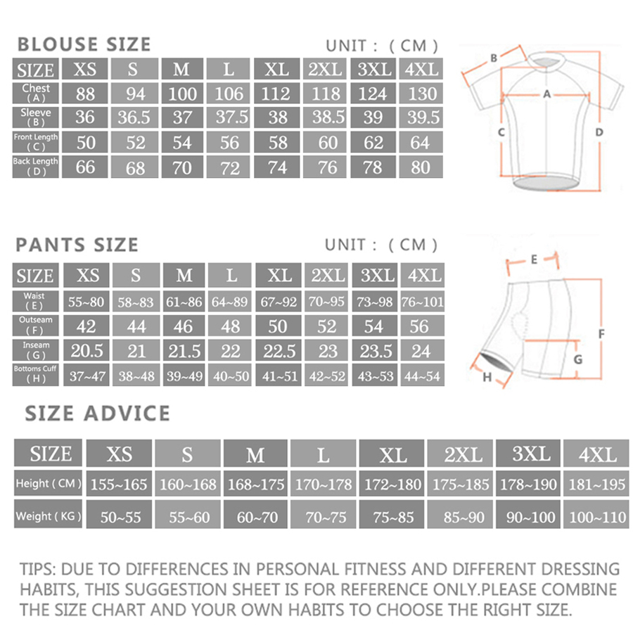 Rvouei ชุดปั่นจักรยานชุดเสื้อผ - Cycling Gear Logo บทวิจารณ์และราคา