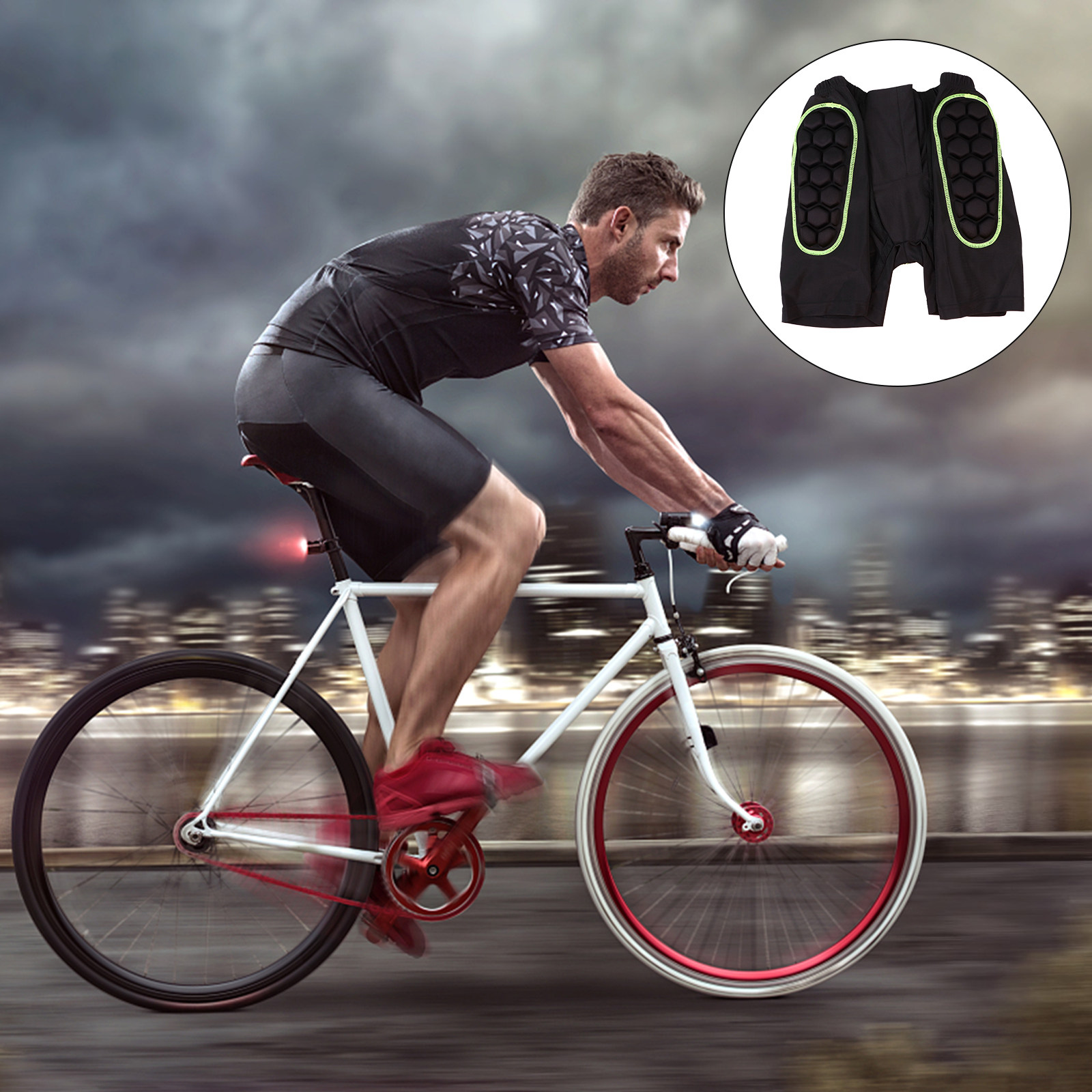 กางเกงปั่นจักรยานบุแผ่นรองสำหร - Padded Cycling Shorts บทวิจารณ์และราคา