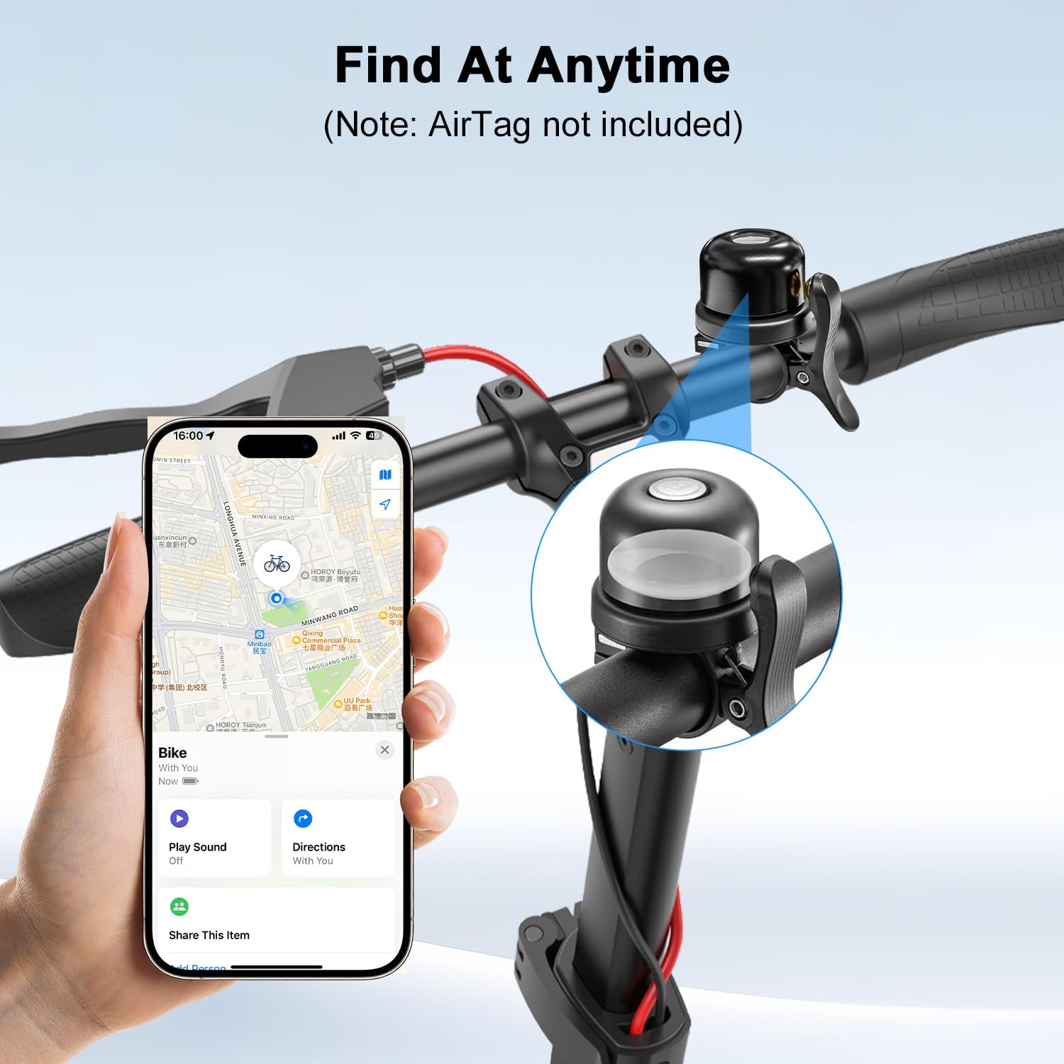 กระดิ่งจักรยานสําหรับ Apple Ai - Bike Bell บทวิจารณ์และราคา