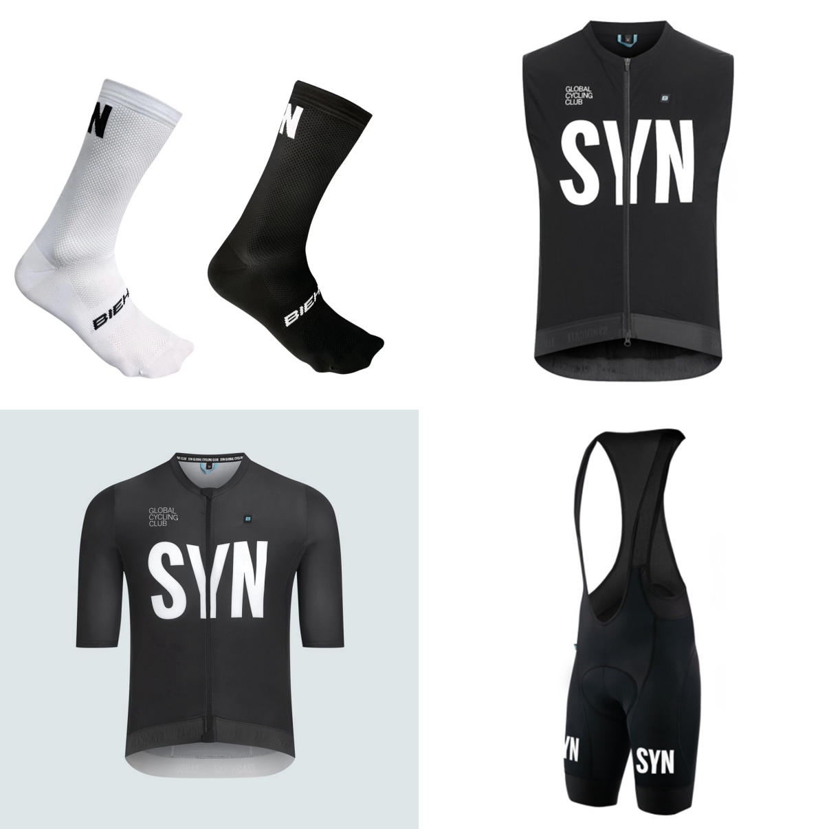 ชุดปั่นจักรยานแขนสั้นสำหรับฤดู - Cycling Gear Logo บทวิจารณ์และราคา