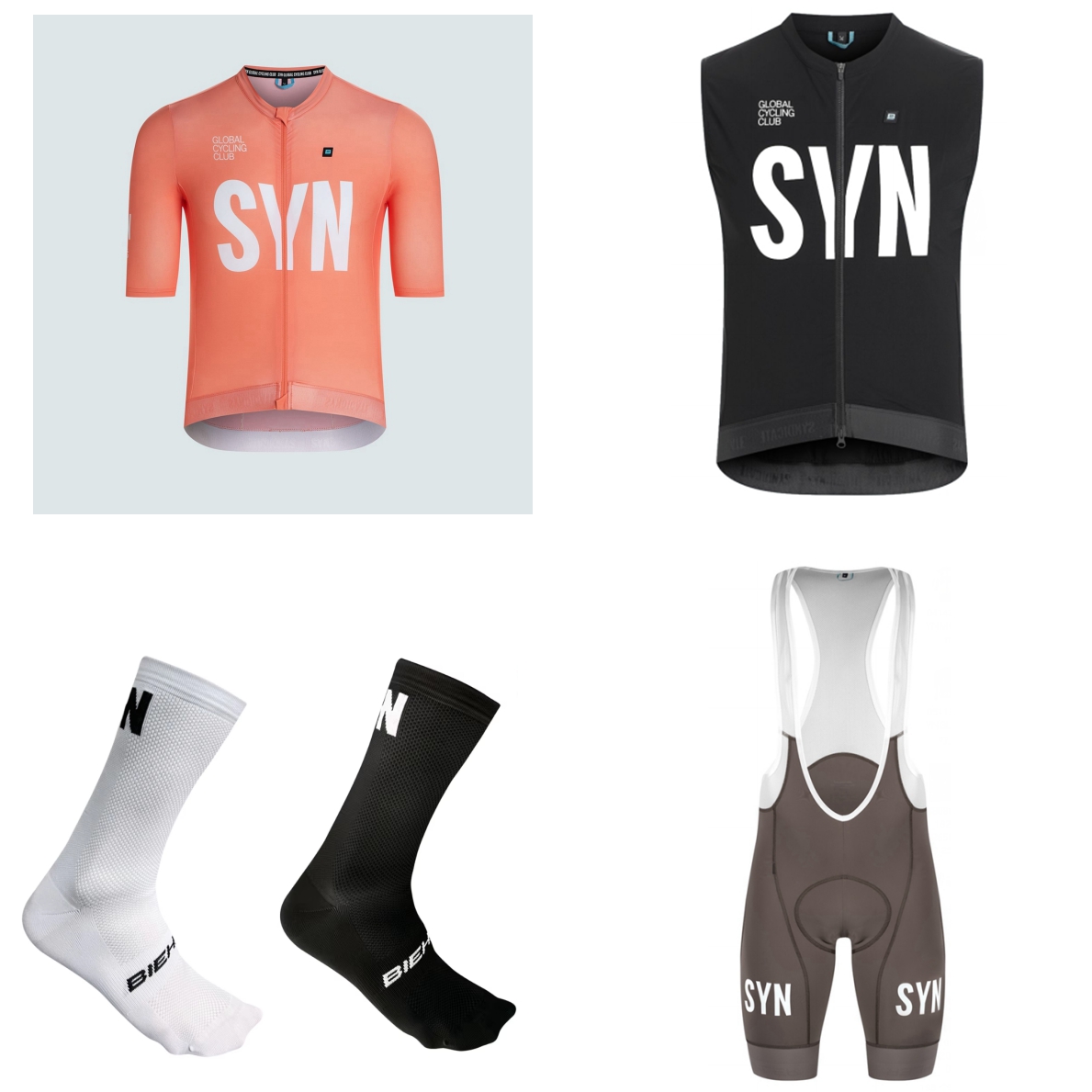ชุดปั่นจักรยานแขนสั้นสำหรับฤดู - Cycling Gear Logo บทวิจารณ์และราคา