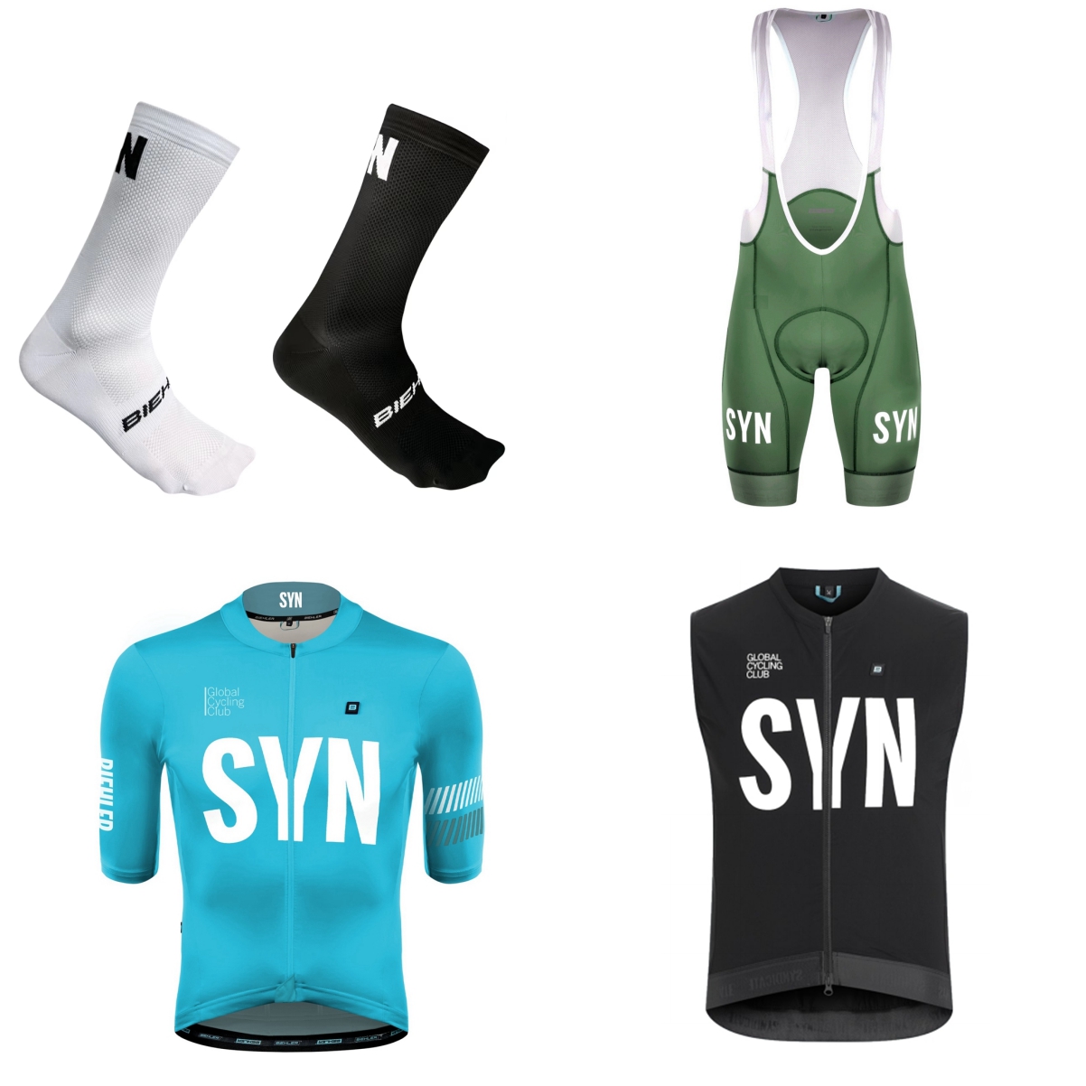 ชุดปั่นจักรยานแขนสั้นสำหรับฤดู - Cycling Gear Logo บทวิจารณ์และราคา